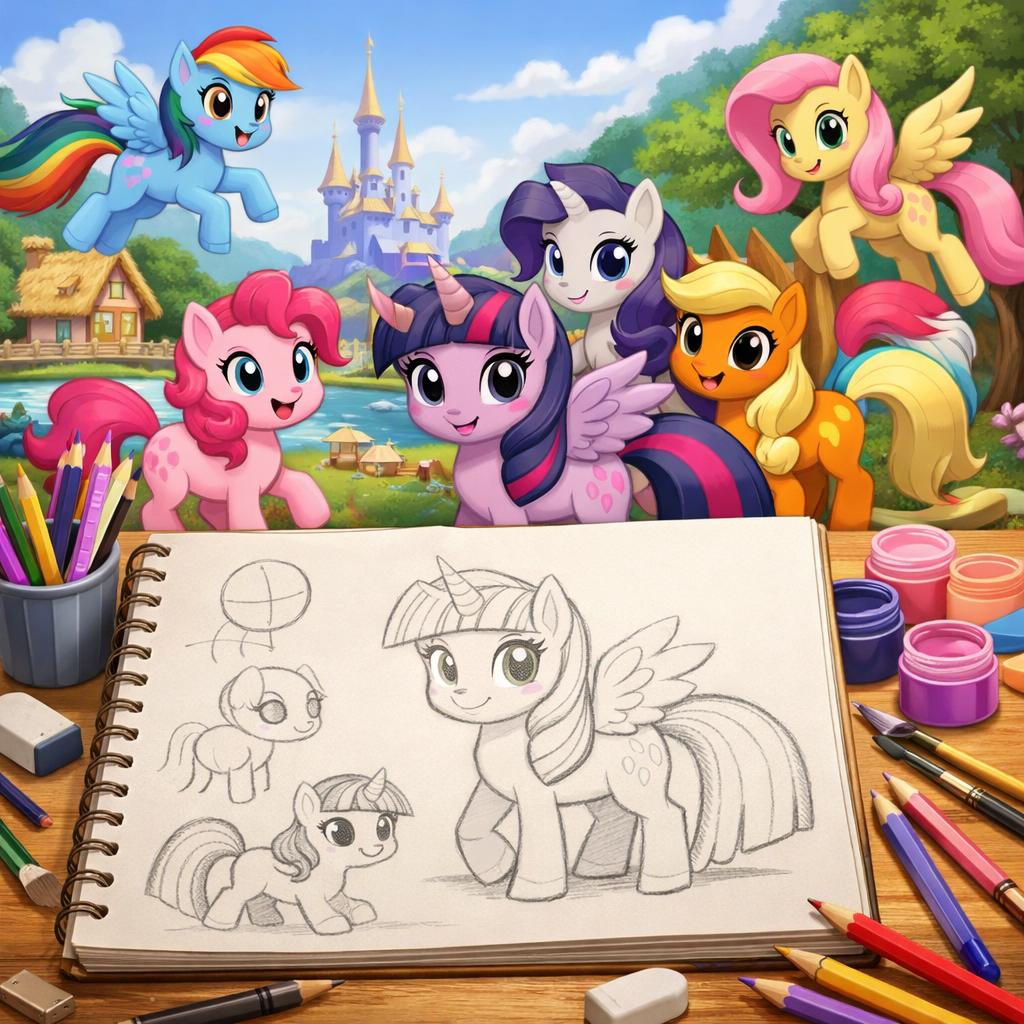 как нарисовать пони дружба это чудо