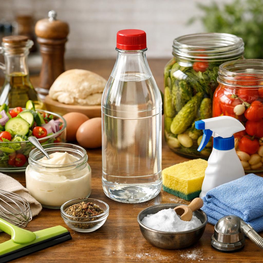 Где и как применяют столовый уксус