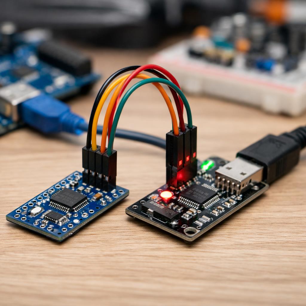 Программируем Arduino Pro Mini с помощью программатора