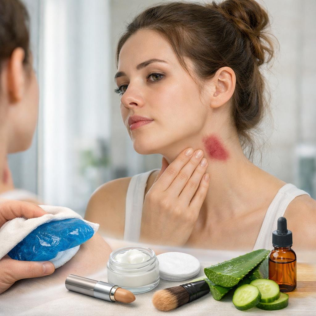 Как быстро убрать засос