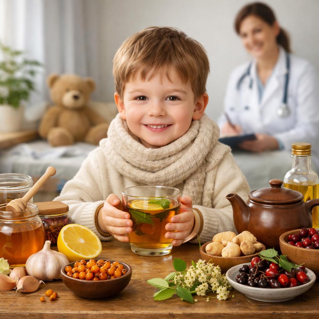 Как повысить иммунитет ребенка при  помощи народных средств
