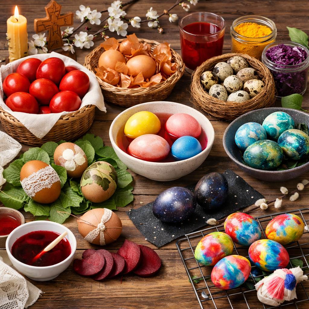 Как покрасить яйца к Пасхе: 7 способов