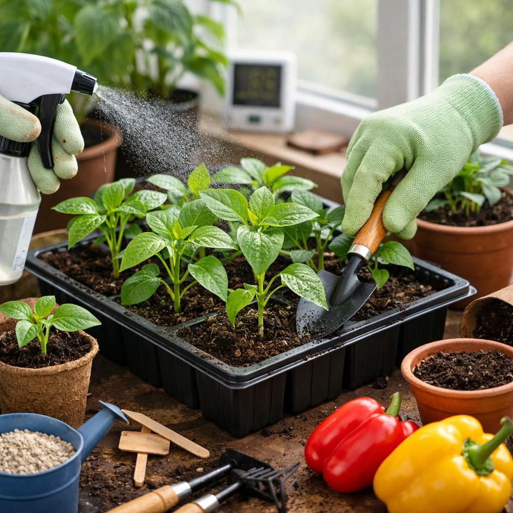 Как ухаживать за рассадой болгарского перца