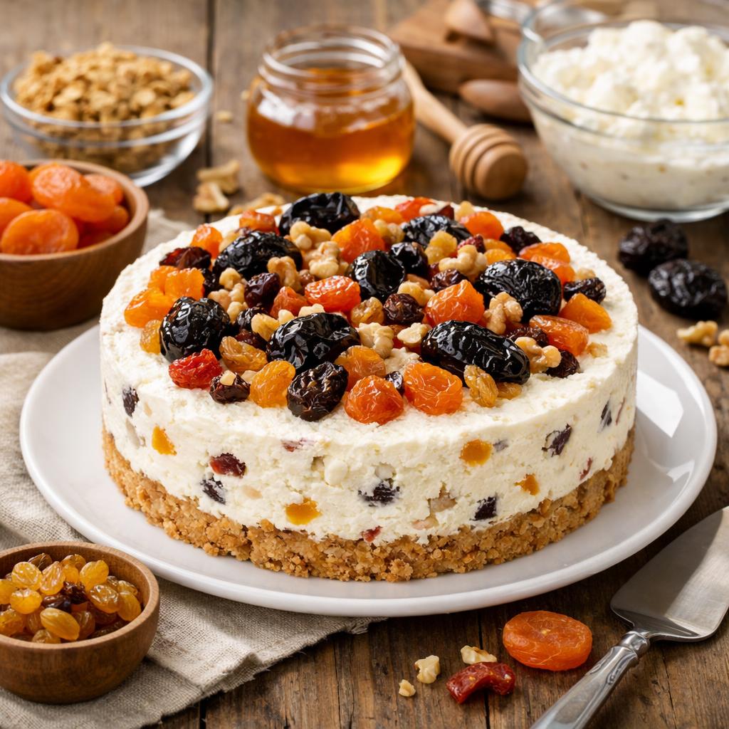 Как приготовить творожный торт с сухофруктами без выпечки Как приготовить творожный торт с сухофруктами без выпечки