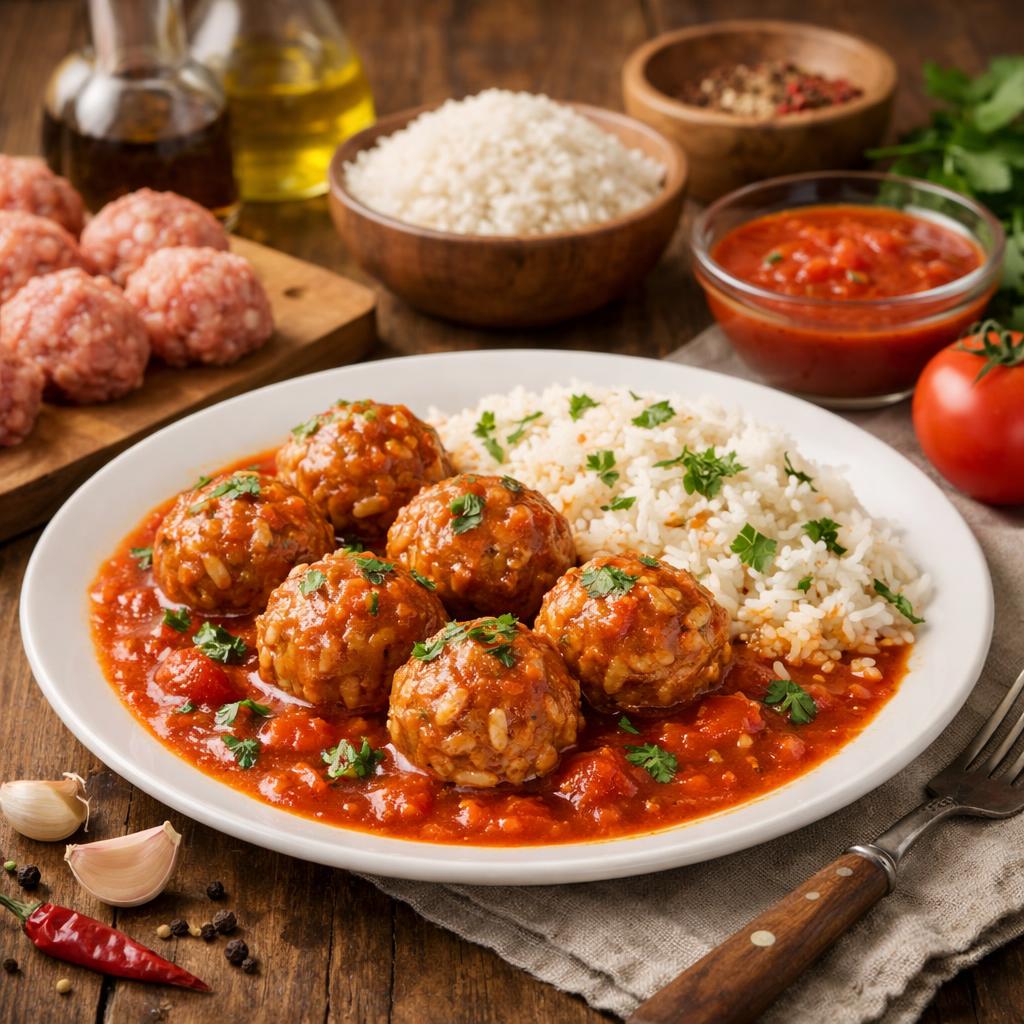 Как приготовить тефтели с рисом и подливкой