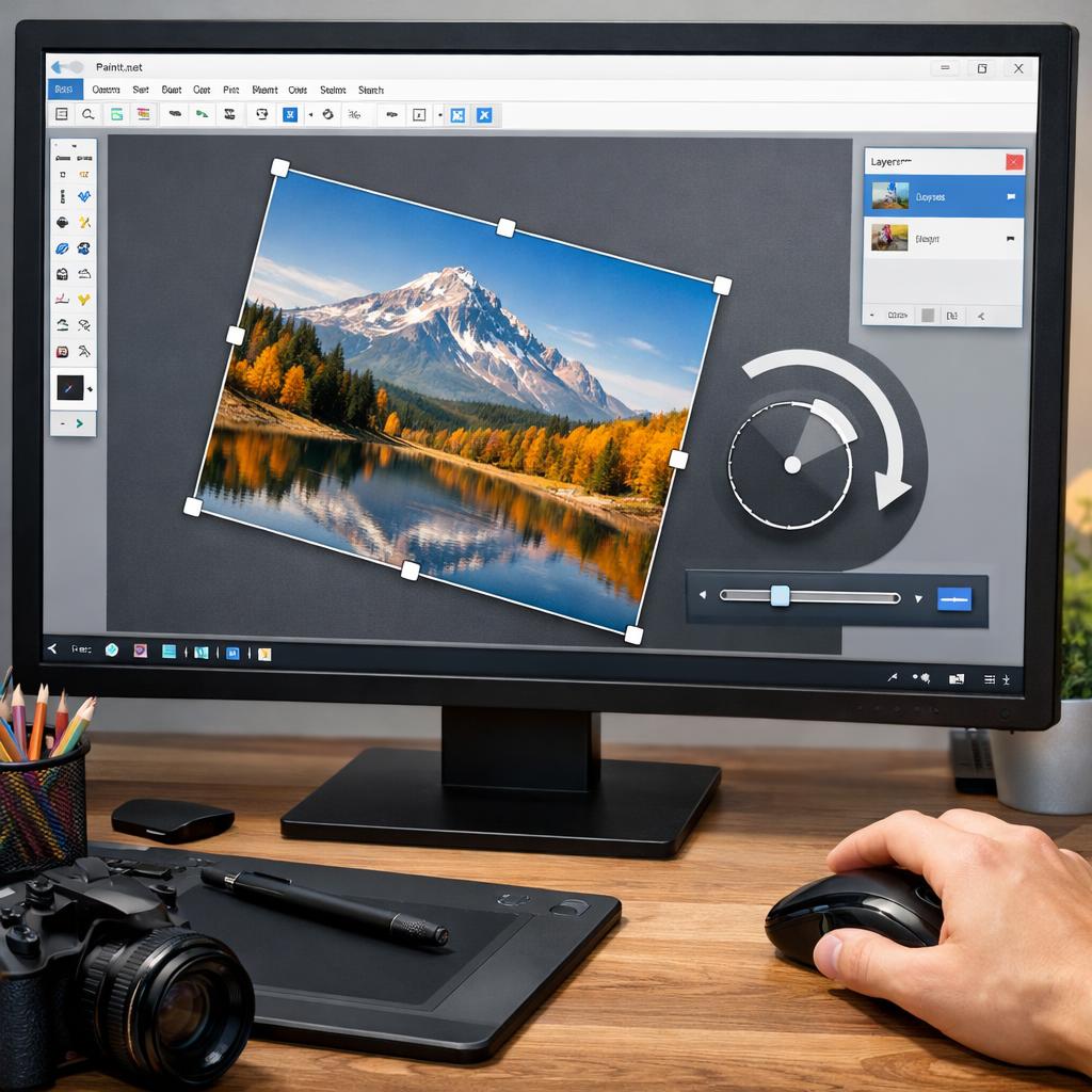 Как в Paint повернуть изображение